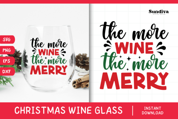 Review: Christmas Wine Glass Quote SVG 3 for Holiday Embroidery