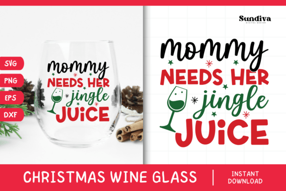 Review: Christmas Wine Glass Quote SVG 5 for Embroidery