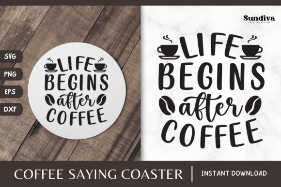 Review: Coaster Quote SVG Coffee Saying 10 for Stitchers