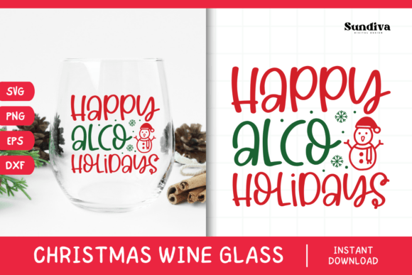 Reviewing Christmas Wine Glass Quote SVG 13