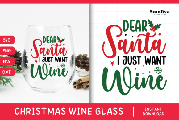 Reviewing Christmas Wine Glass Quote SVG 16 for Embroidery