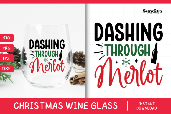 Reviewing Christmas Wine Glass Quote SVG 17 for Embroidery