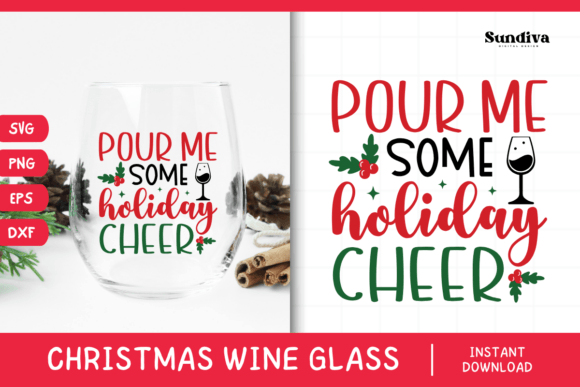 Reviewing Christmas Wine Glass Quote SVG 6 for Embroidery