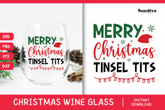 Reviewing Christmas Wine Glass Quote SVG 8 for Embroidery