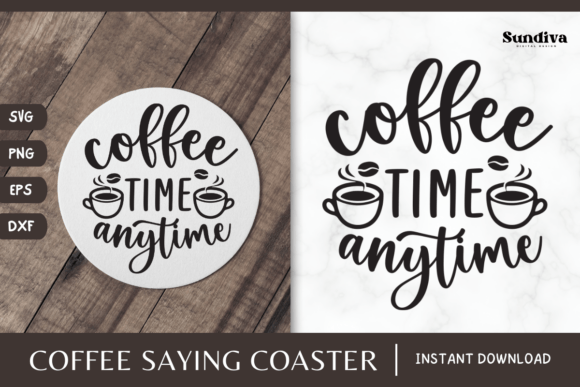 Reviewing Coaster Quote SVG Coffee Saying 5 for Stitchers