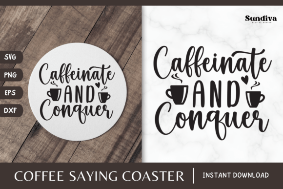 Reviewing Coaster Quote SVG Coffee Saying 7 for Stitching