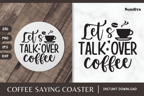 Reviewing Coaster Quote SVG Coffee Saying 8 for Stitchers