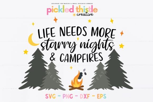 Starry Nights and Campfires Quote SVG Review